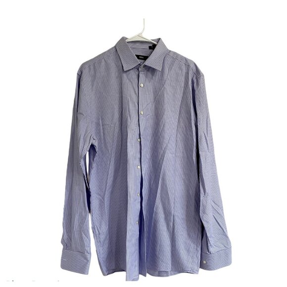 BOSS HUGO BOSS Men's Sharp Fit button down long - Picture 1 of 9